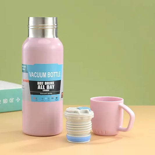 Stainless Steel Vacuum Bottle | Leak-Proof Insulated Thermos Bottle 648ML