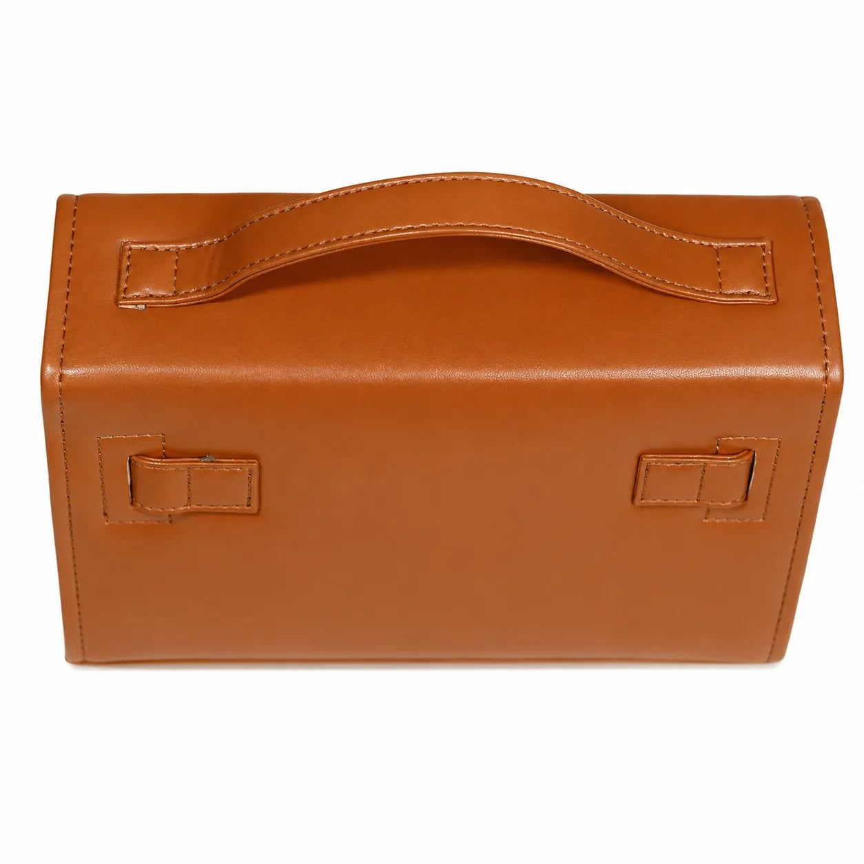 Luxury Structured Top Handle Satchel Bag for Women | Premium PU Leather Crossbody Purse