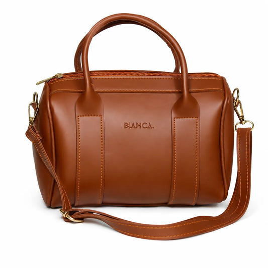 Bianca Luxe Boston Satchel Crossbody Handbag for Women
