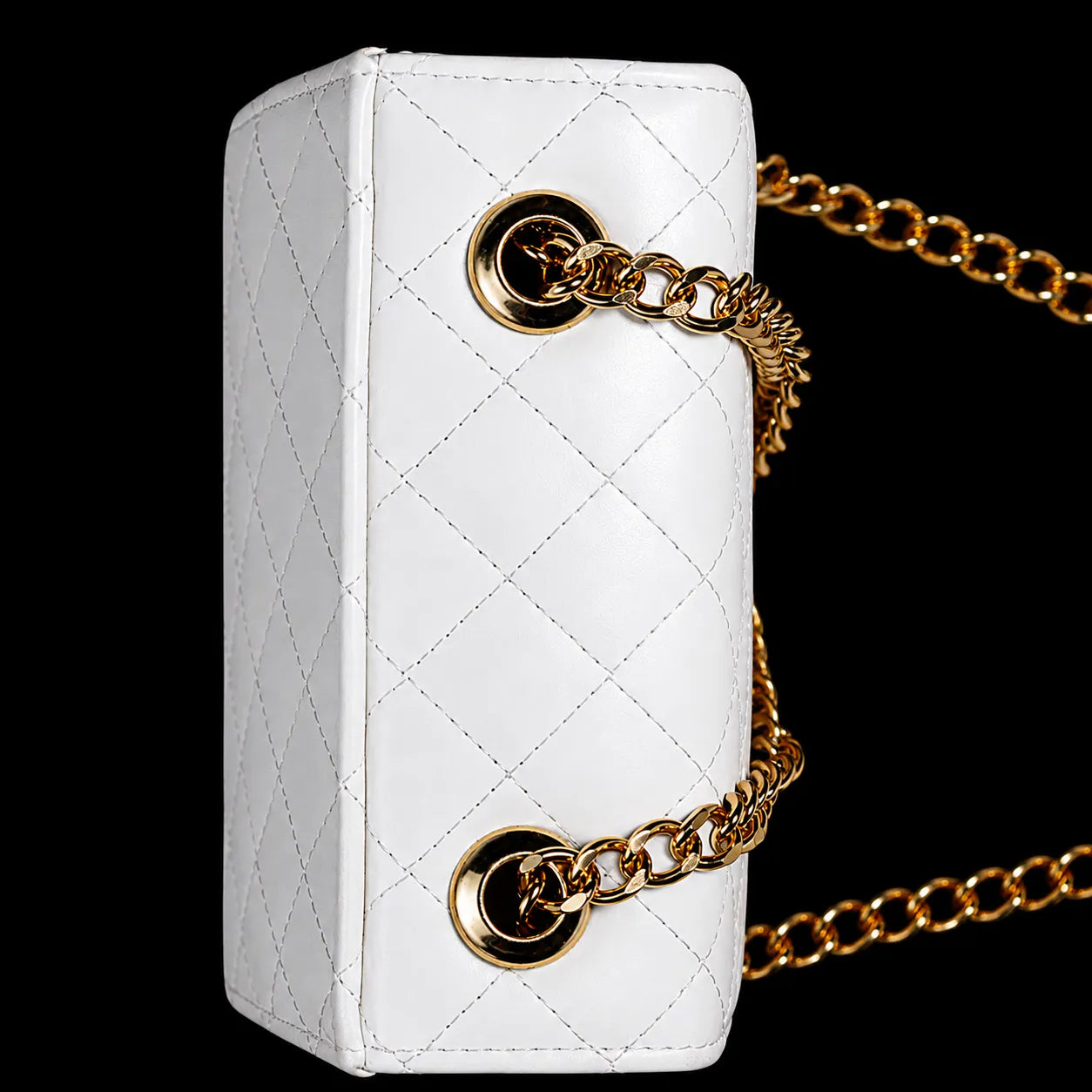 Monroe Luxe Quilted Chain Flap Shoulder Bag for Women