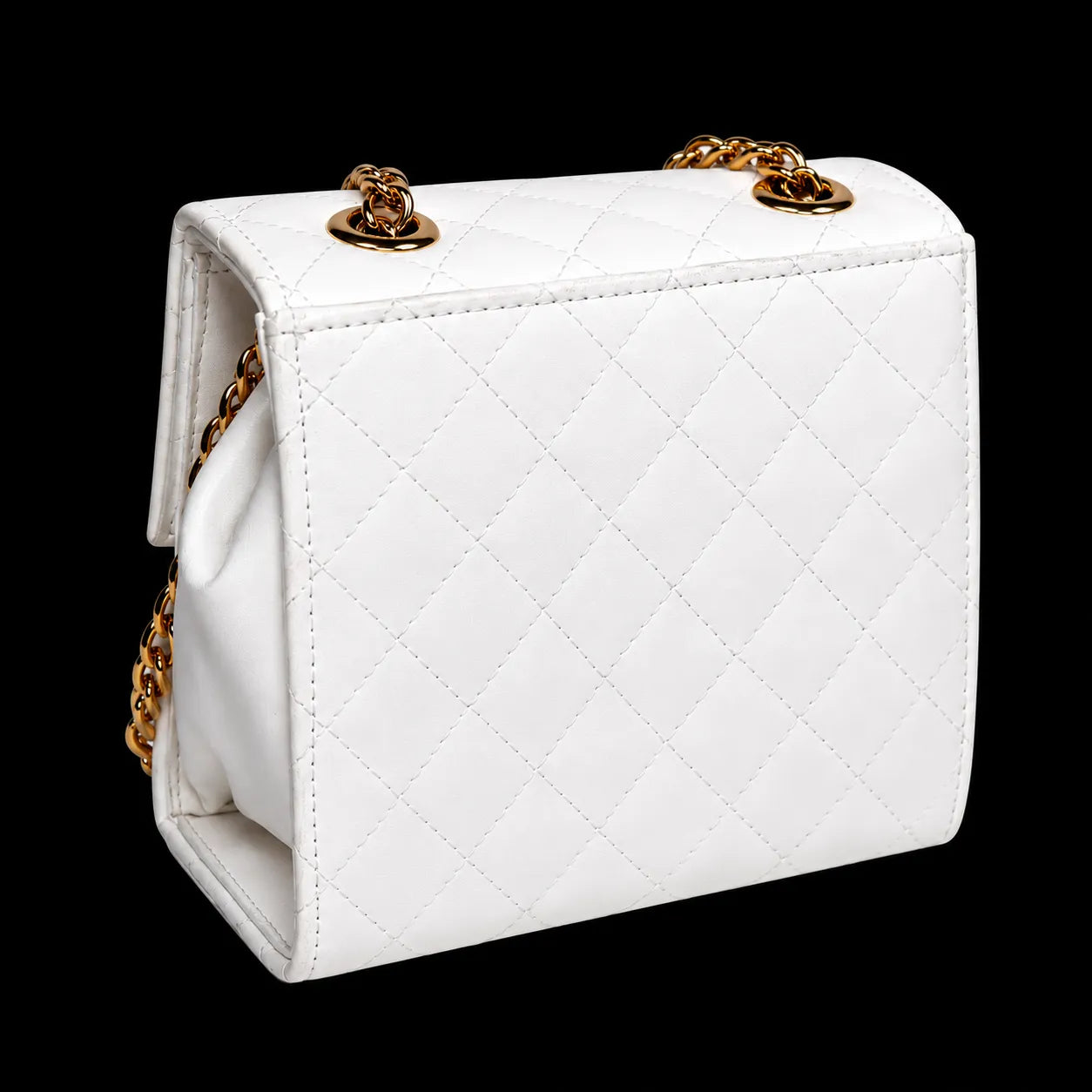 Monroe Luxe Quilted Chain Flap Shoulder Bag for Women