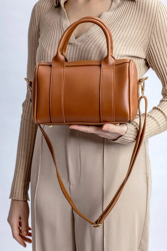Bianca Luxe Boston Satchel Crossbody Handbag for Women
