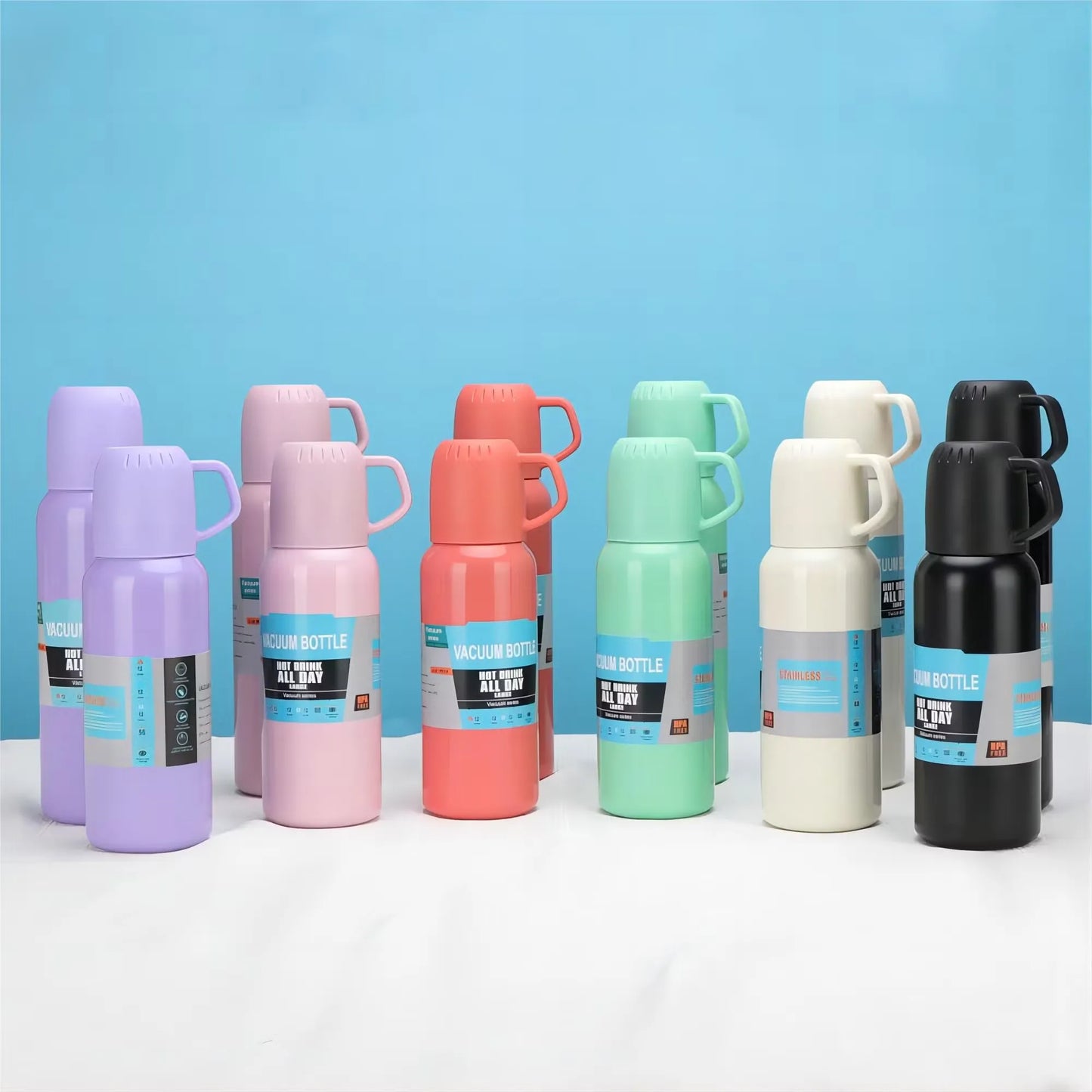 Stainless Steel Vacuum Bottle | Leak-Proof Insulated Thermos Bottle 648ML