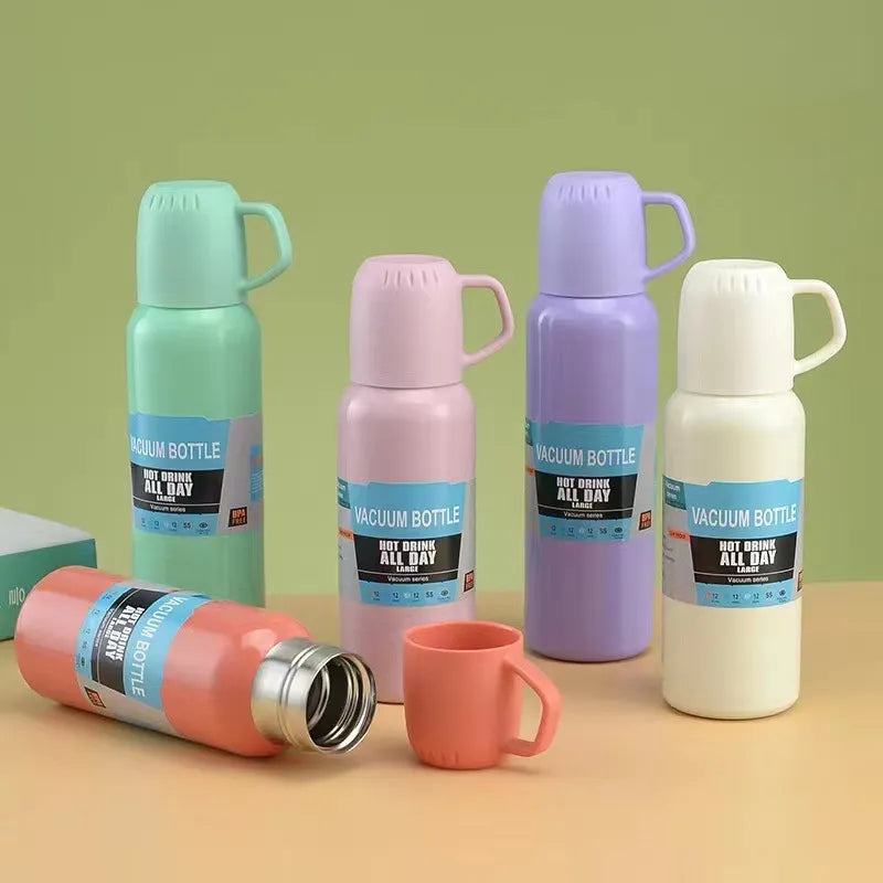 Stainless Steel Vacuum Bottle | Leak-Proof Insulated Thermos Bottle 648ML