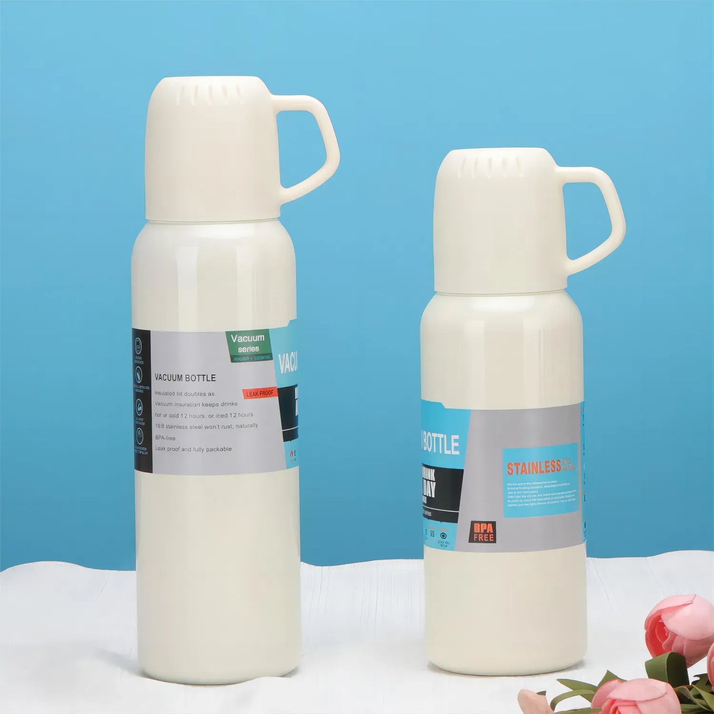 Stainless Steel Vacuum Bottle | Leak-Proof Insulated Thermos Bottle 648ML