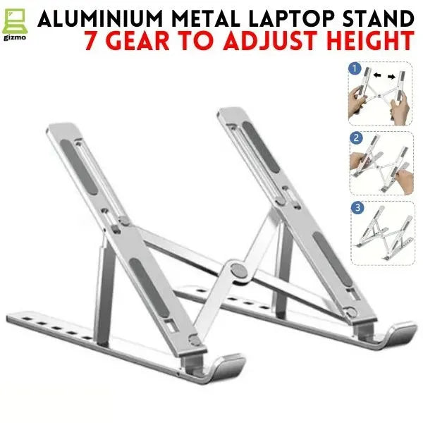 Foldable Adjustable Laptop Stand | Portable Aluminum Laptop Holder