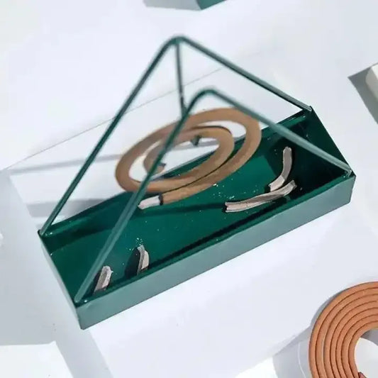 Decorative Metal Wire Triangle Mosquito Coil Holder Stand