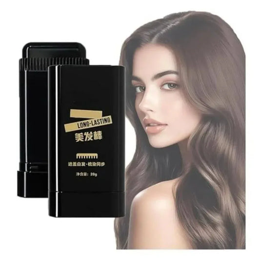 Long-Lasting Hair Color Touch-Up Stick – Black & Brown | Grey Root Cover & Hairline Concealer 1pc