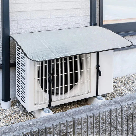 Aluminum Foil Outdoor AC Cover for 1 Ton & 1.5 Ton Units | Heatproof & Waterproof