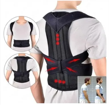 Adjustable Back Support Belt with Posture Corrector for Men & Women 1pc