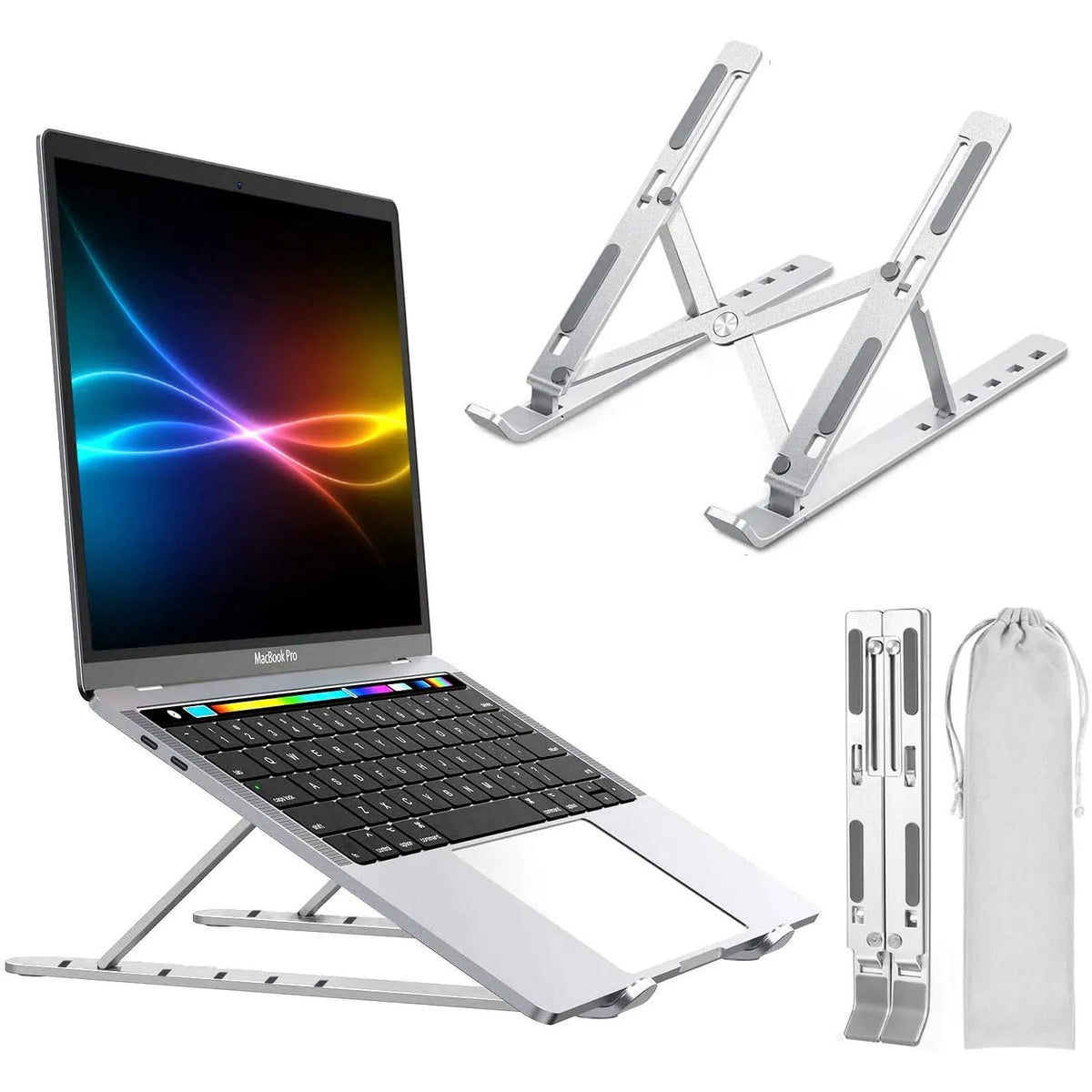 Foldable Adjustable Laptop Stand | Portable Aluminum Laptop Holder