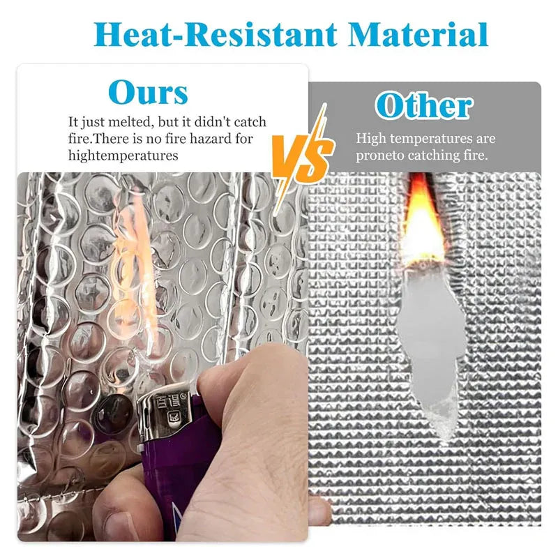 Aluminum Foil Outdoor AC Cover for 1 Ton & 1.5 Ton Units | Heatproof & Waterproof