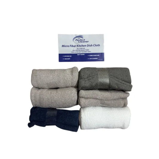 6Pcs Multipurpose Microfiber Car & Home Cleaning Cloth Pack