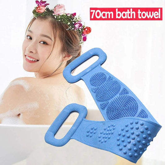 Silicone Bath Body Scrubber & Exfoliating Back Strap