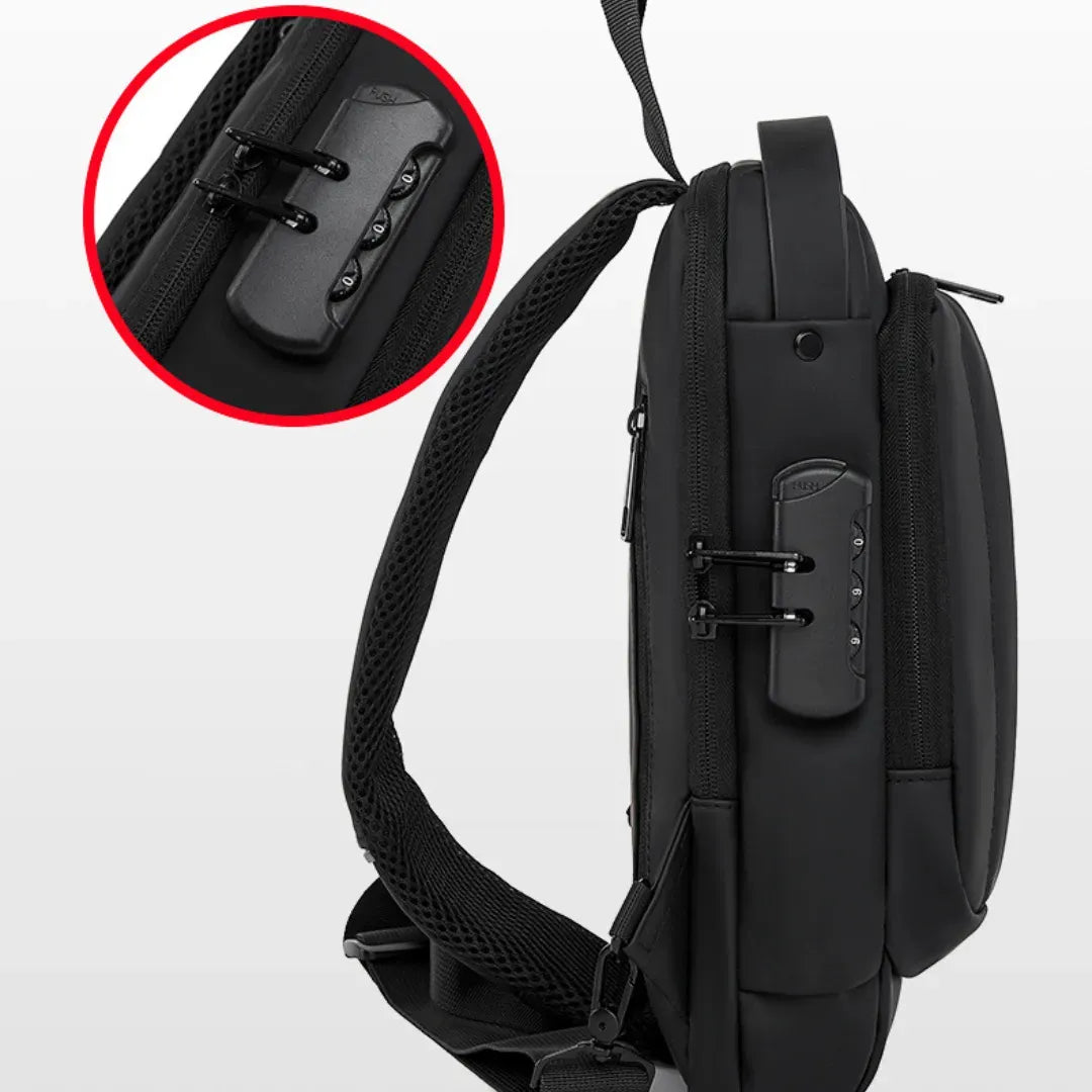 Mini Anti-Theft Waist Bag with USB Port & Password Lock 1pc