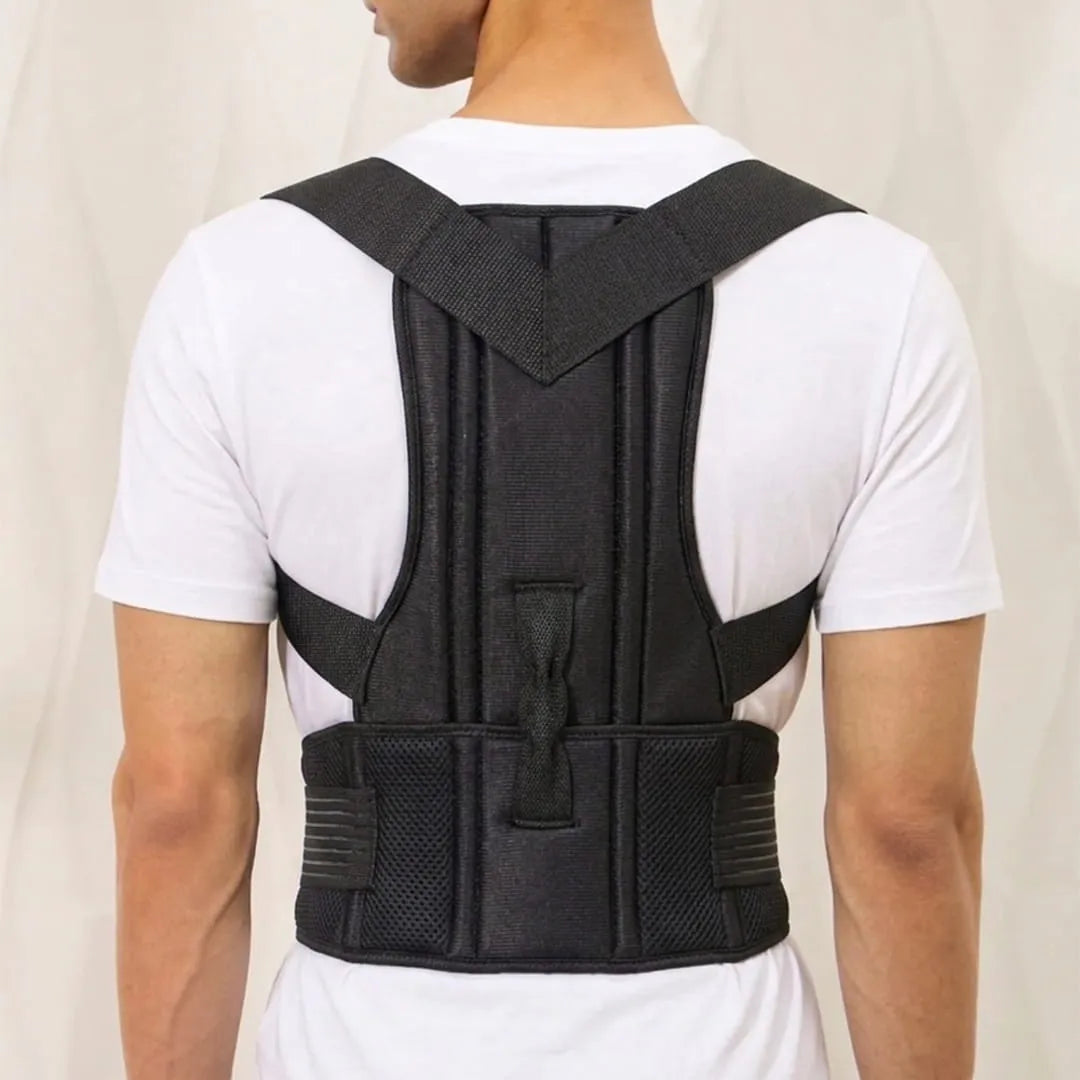 Adjustable Back Support Belt with Posture Corrector for Men & Women 1pc