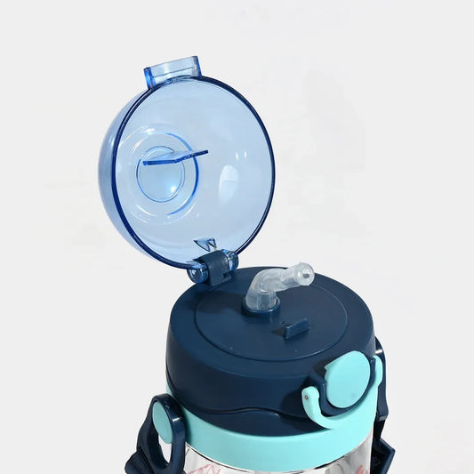 600ml Kids Water Bottle with Straw | Leak-Proof Plastic Bottle