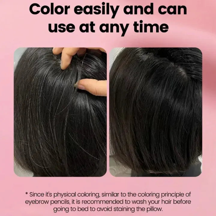 Long-Lasting Hair Color Touch-Up Stick – Black & Brown | Grey Root Cover & Hairline Concealer 1pc