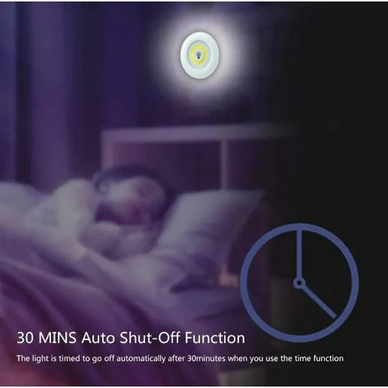 Wireless Remote Control Wireless LED Puck Lights (Set of 3)