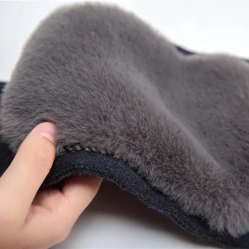 Thermal Knee Warmer Sleeves with Soft Fur Lining | Winter Leg Warmers