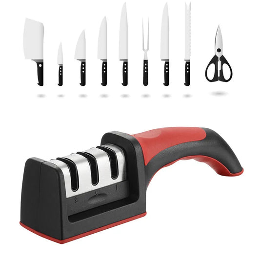 3-in-1 Professional Kitchen Knife & Scissor Sharpener