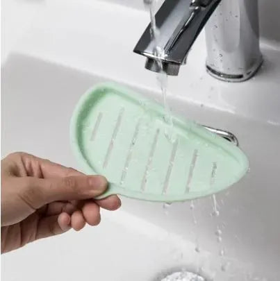 Whale Fish Shape Wall Mounted Soap Holder & Drain Tray