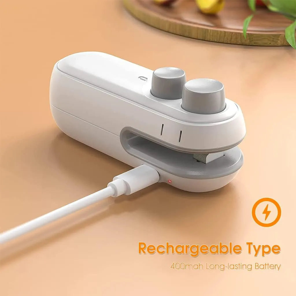 Portable Mini Bag Sealing Machine with USB Rechargeable Heat Sealer
