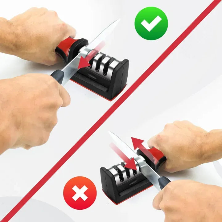 3-in-1 Professional Kitchen Knife & Scissor Sharpener