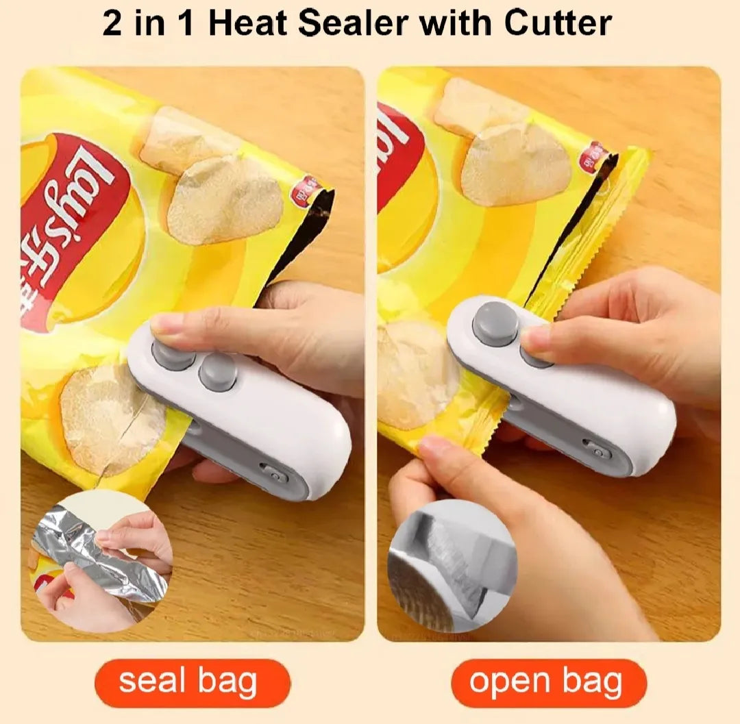 Portable Mini Bag Sealing Machine with USB Rechargeable Heat Sealer
